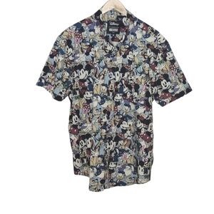 RSVLTS Disney100 The Gangs All Here Kunuflex Buttoned Down Shirt